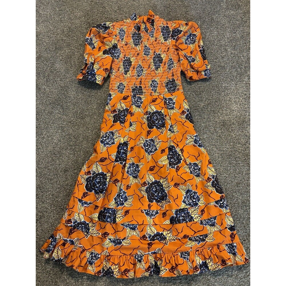 Autumn Adeigbo‎ Lana Dress Size 2 Orange $715 Retail